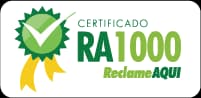 Selo RA1000 de excelência no Reclame Aqui