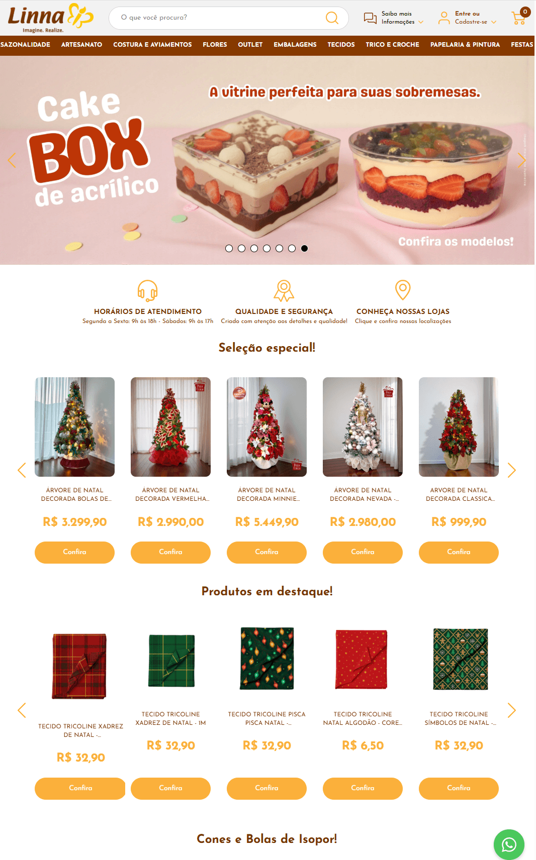 Exemplo de loja virtual com tema personalizado